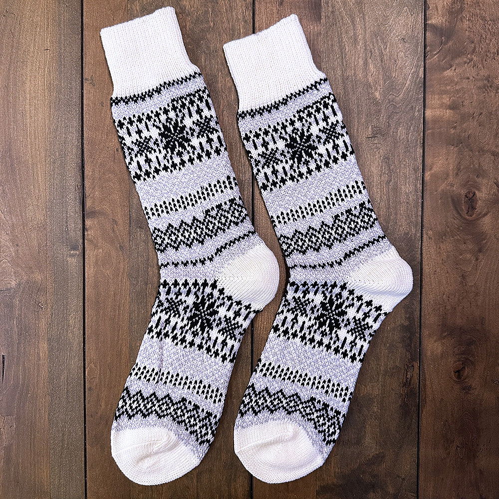 Nordic Wools Asenka Merino Wool Blend Unisex Socks / Creme Mix