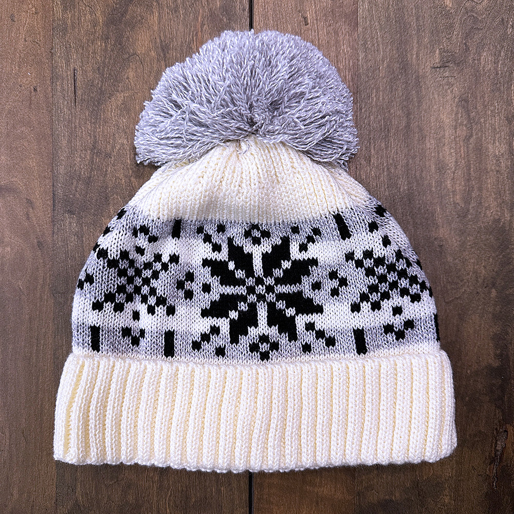 Nordic Wools Asenka Wool Beanie & Scarf Set / Creme