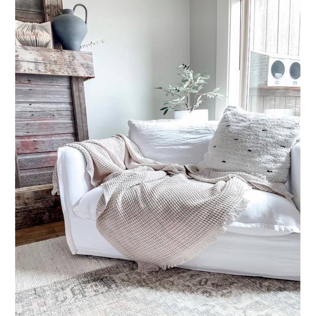 Waffle Soft 100% Turkish Cotton Blanket -  5 Colors