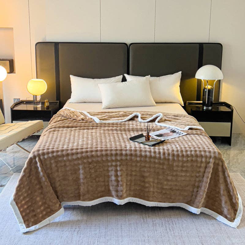 Home Decor Coral Fleece Soft Blanket SKABL4258