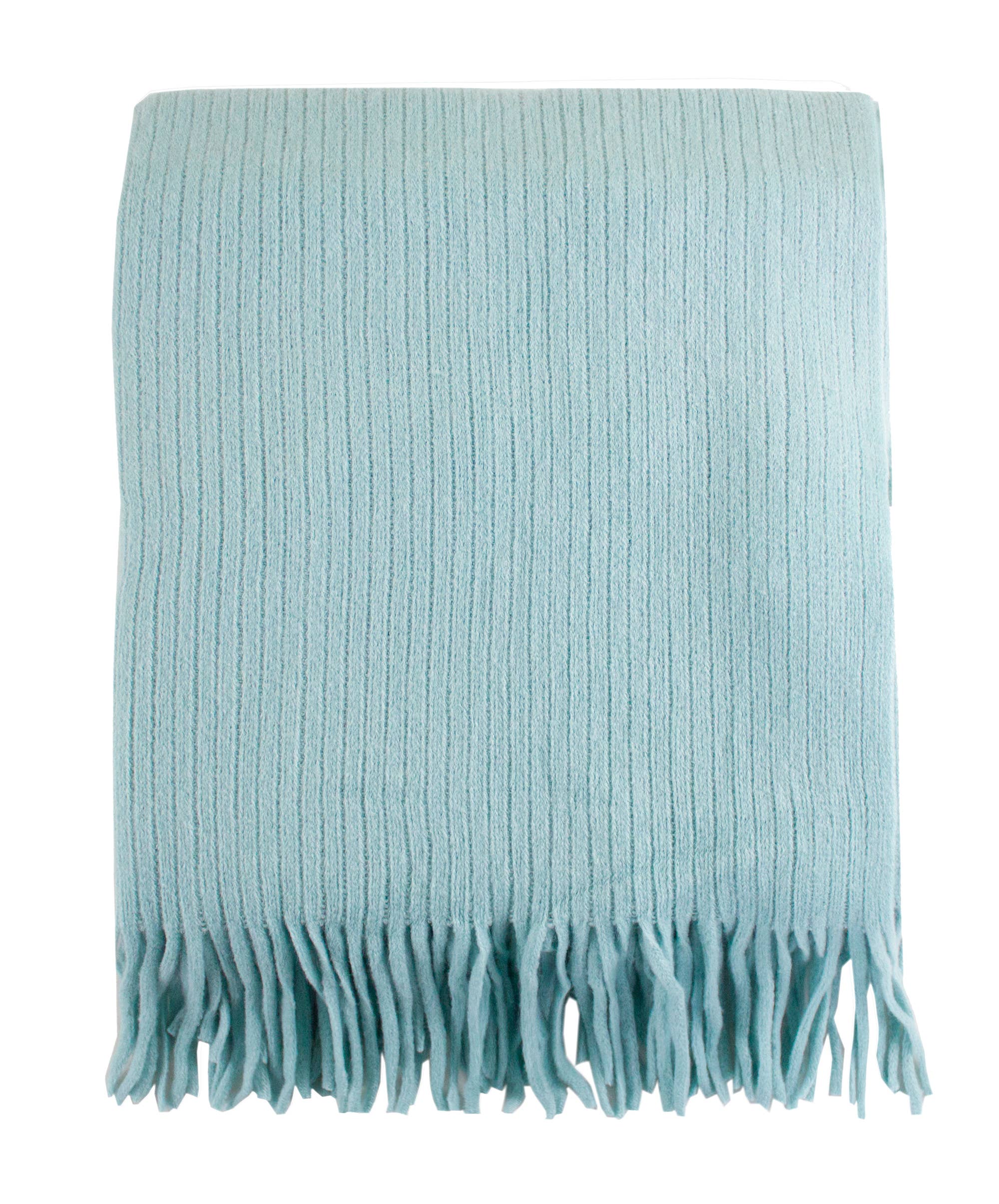 Fennco Styles Super Soft Faux Cashmere Throw Blanket / Turquoise