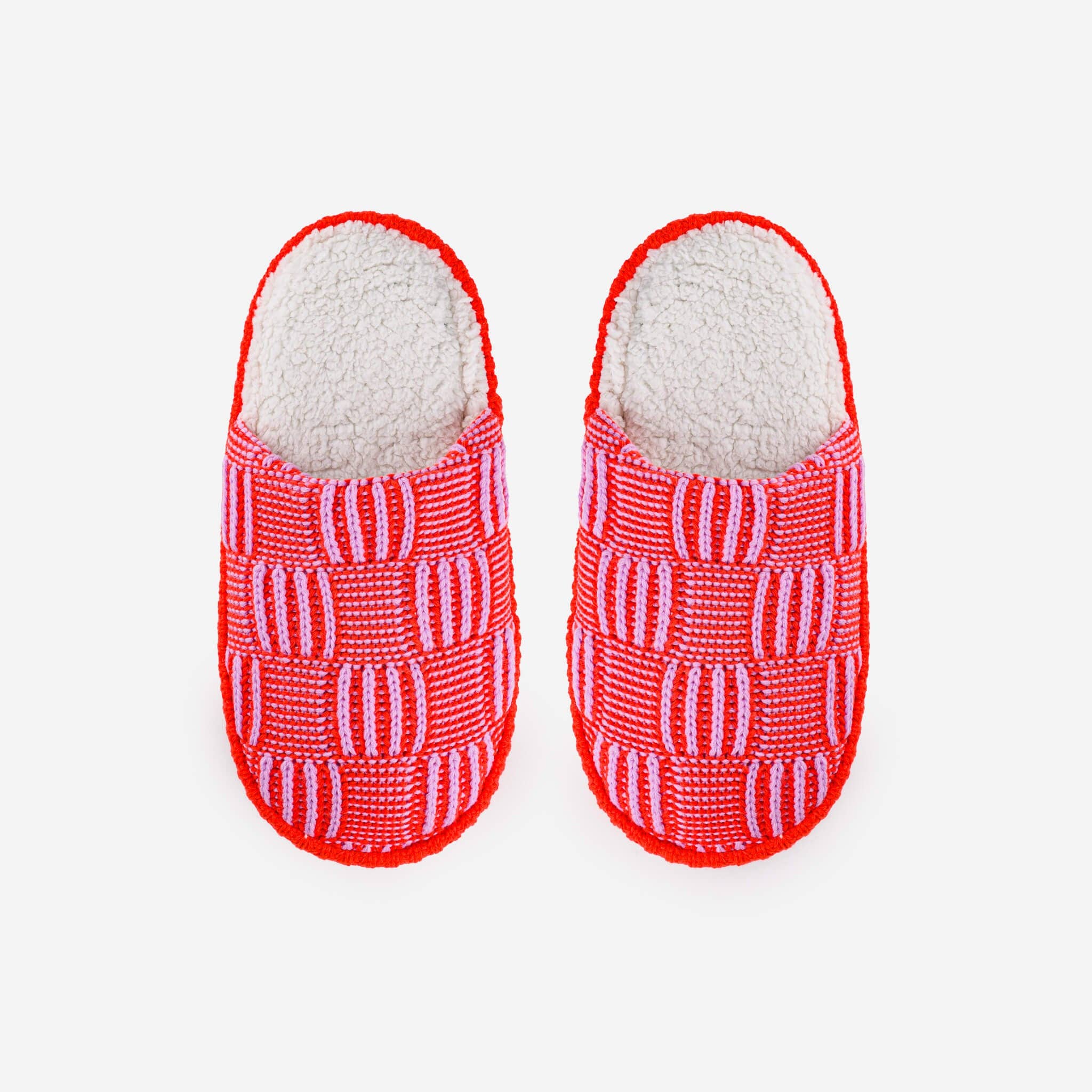 Chunky Checkerboard Mule Slippers