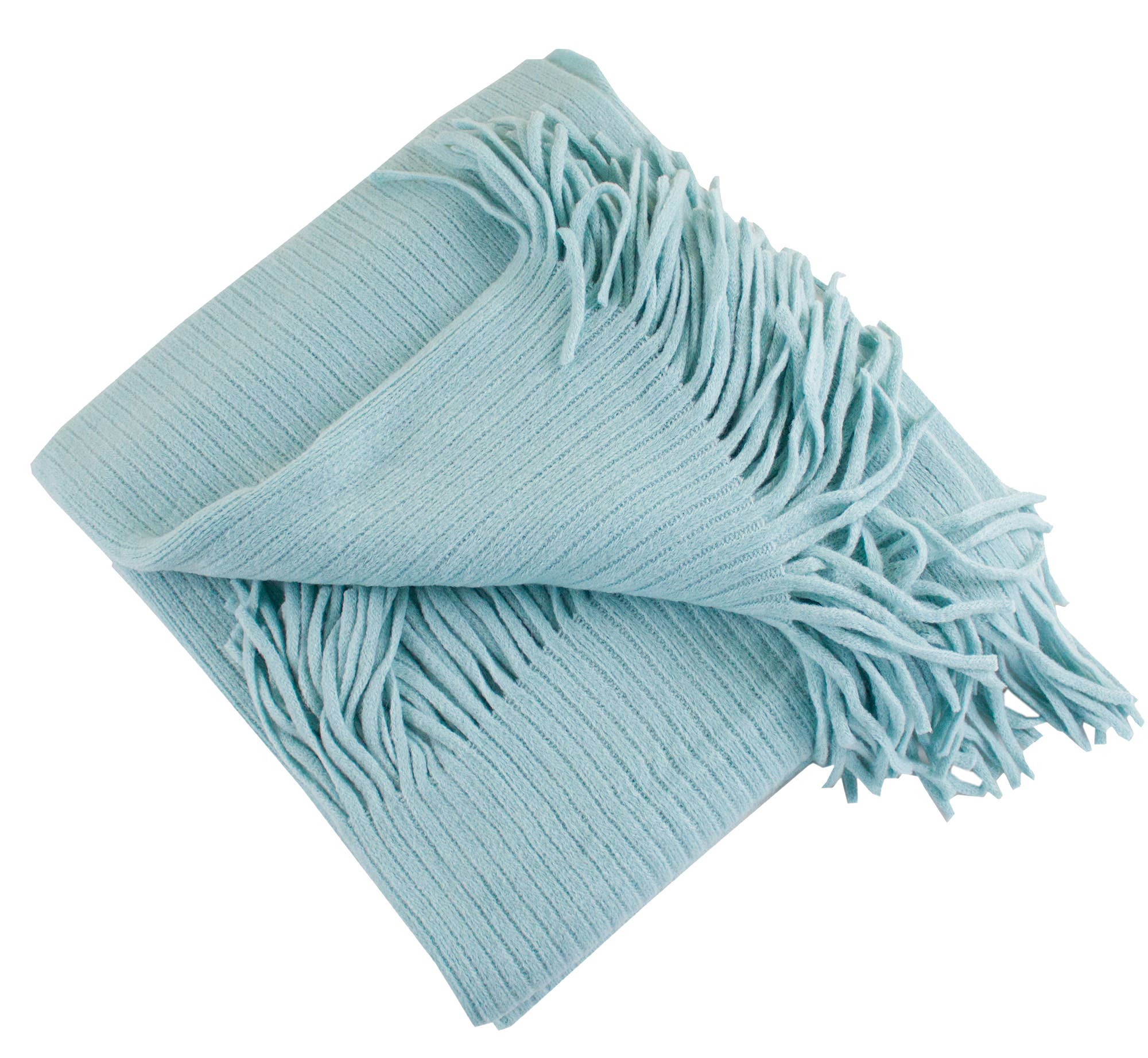Fennco Styles Super Soft Faux Cashmere Throw Blanket / Turquoise