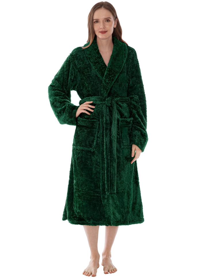 Pavilia Sherpa Fleece Women's Robe