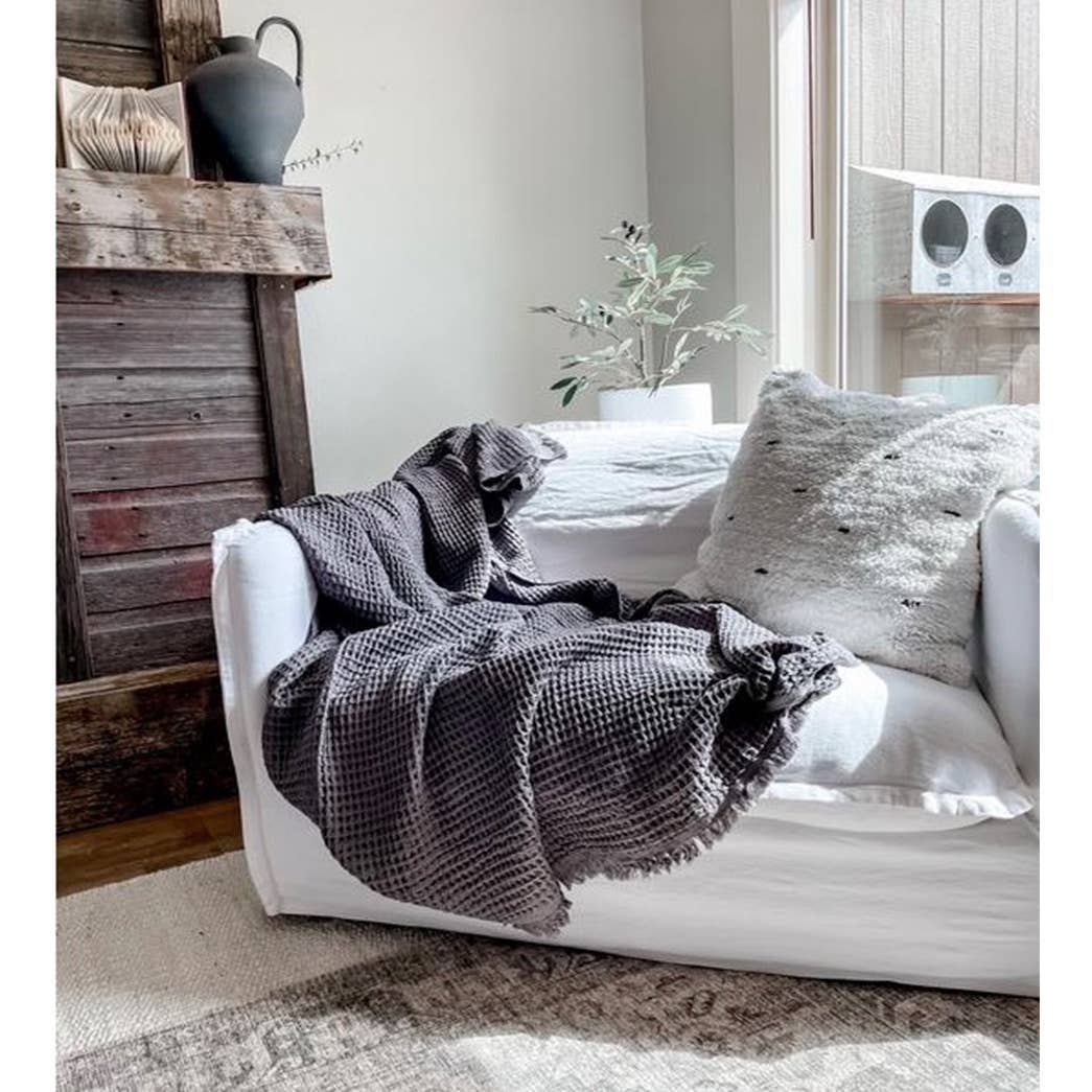 Waffle Soft 100% Turkish Cotton Blanket -  5 Colors