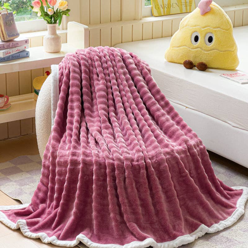 Home Decor Coral Fleece Soft Blanket SKABL4258