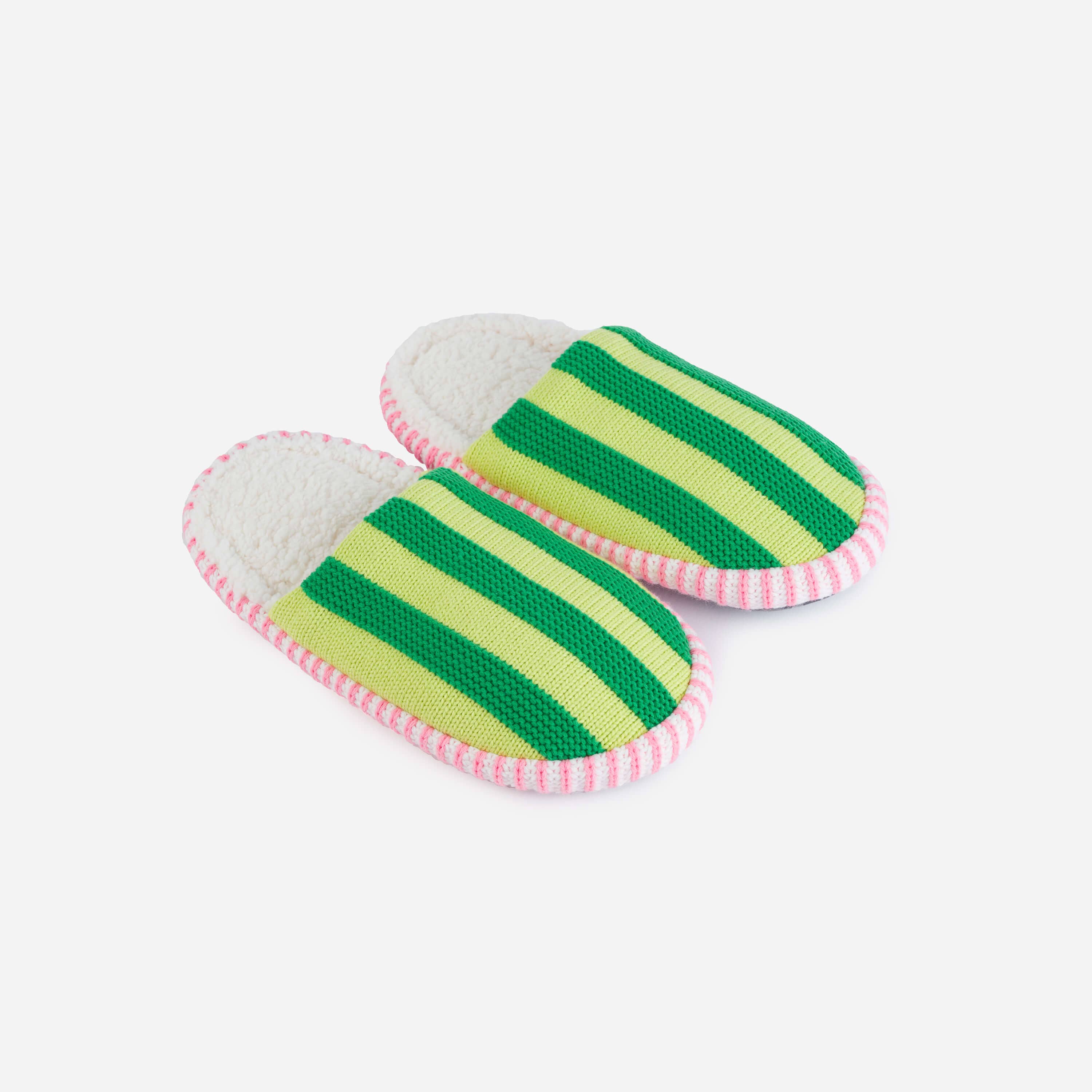 Super Stripe Mule Slippers