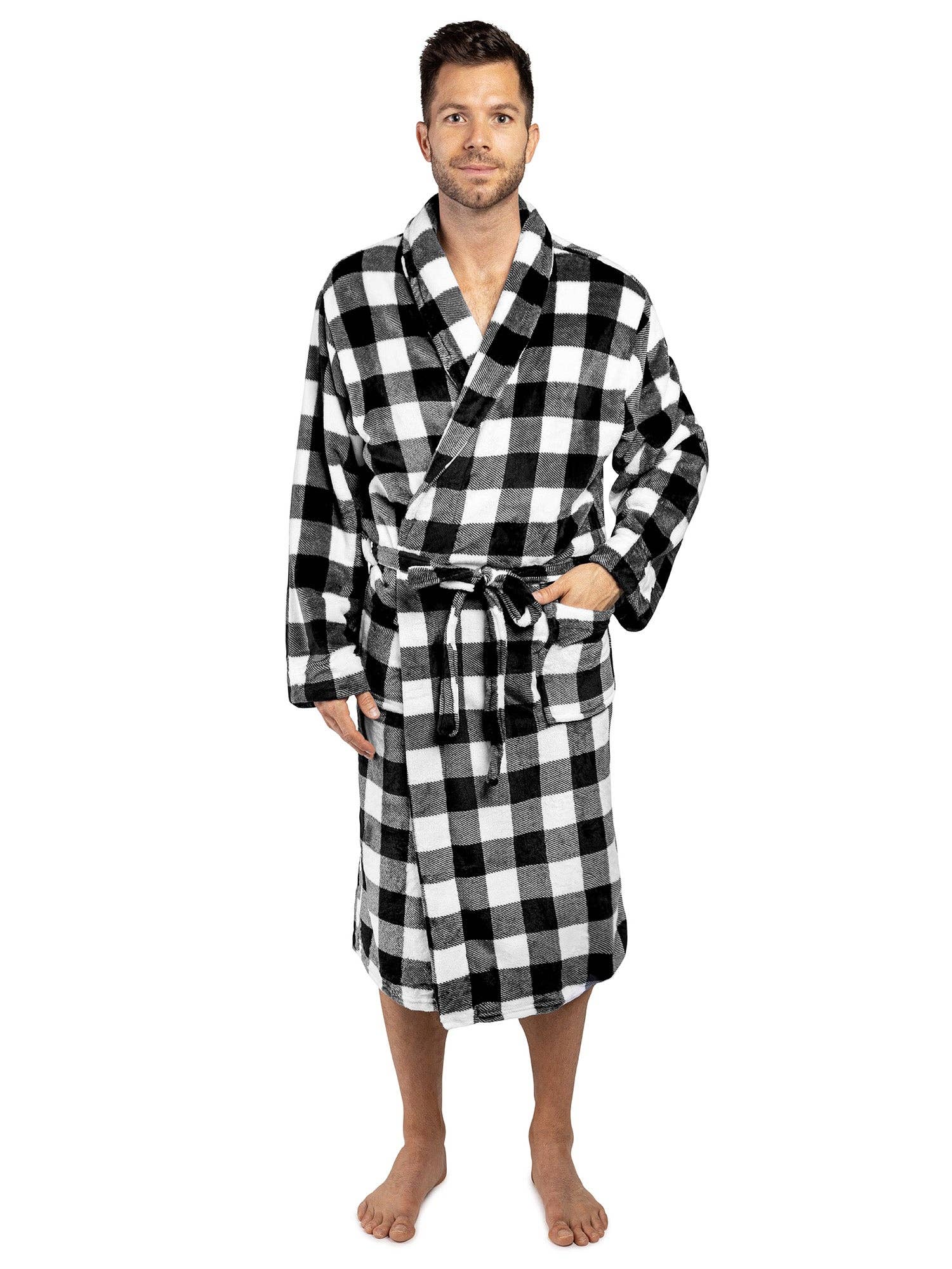 Men's Checkered Robe