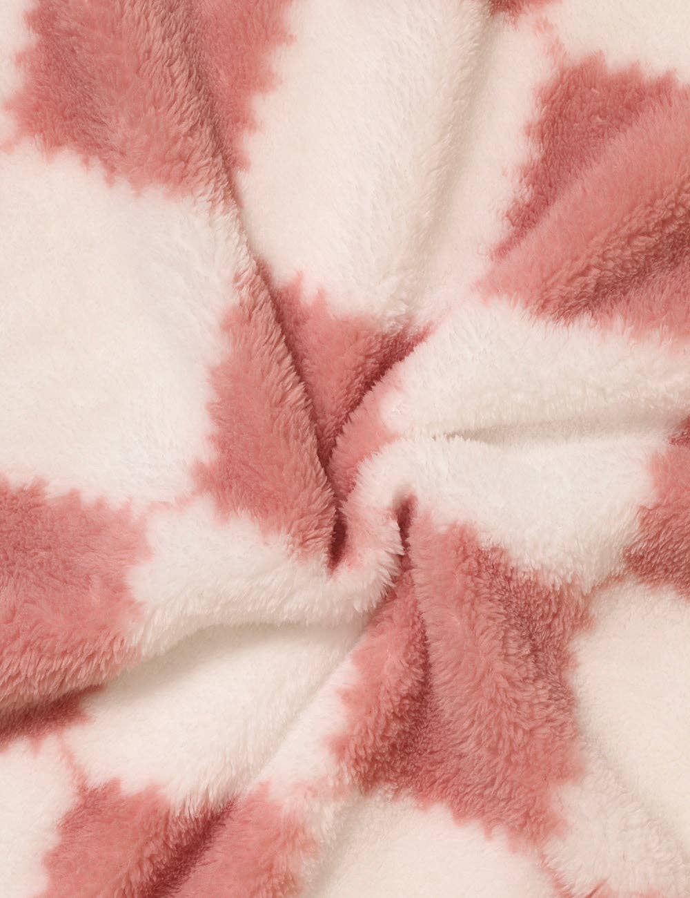 Home Coral Color Block Fleece Soft Blanket SKABL4090