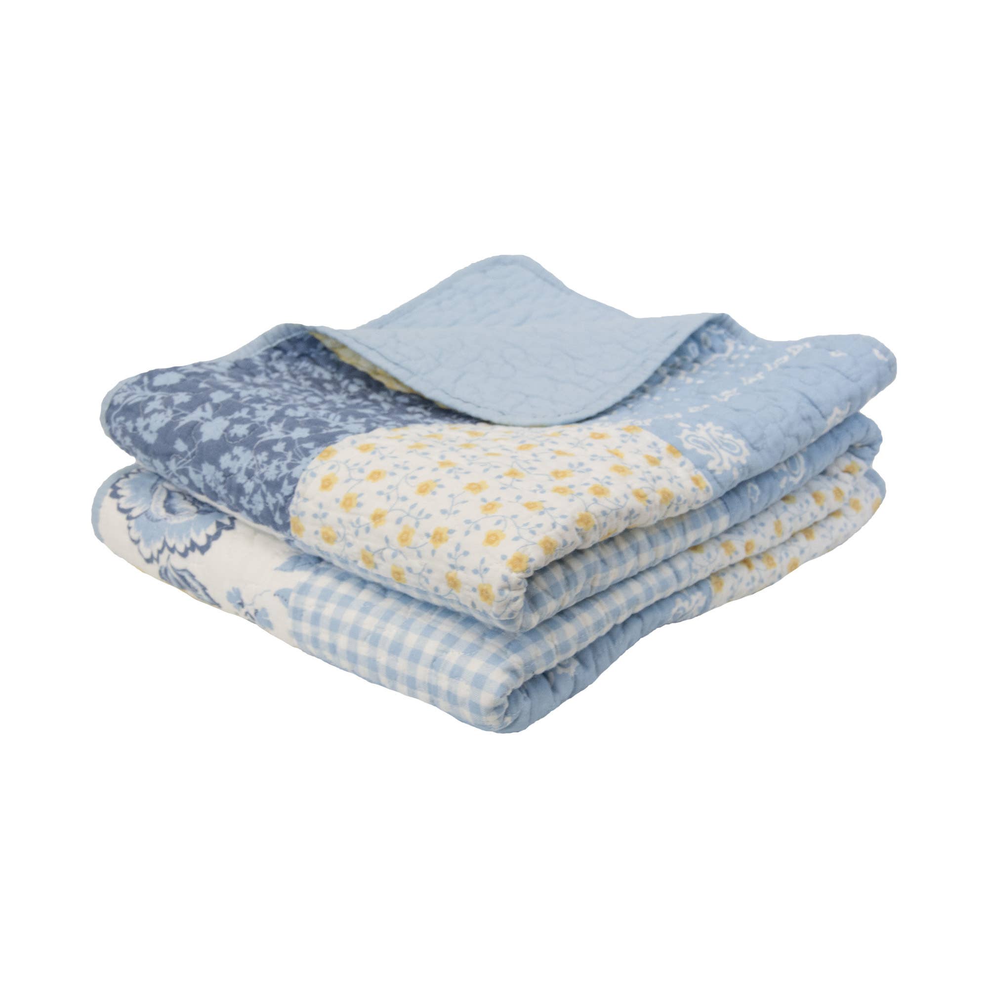 Donna Sharp Spring Flowers Quilted Throw Blanket