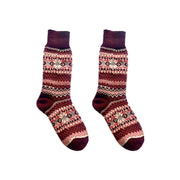 Nordic Wools Asenka Merino Wool Blend Unisex Socks / Rosa Plum Mix