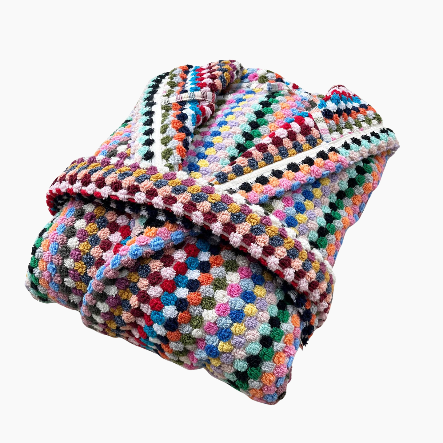 Pom Pom Bathrobe Handloom Turkish Cotton Resort Heavy Luxury