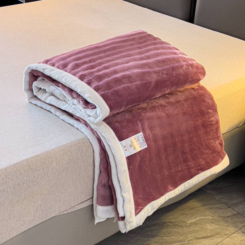 Home Decor Coral Fleece Soft Blanket SKABL4258