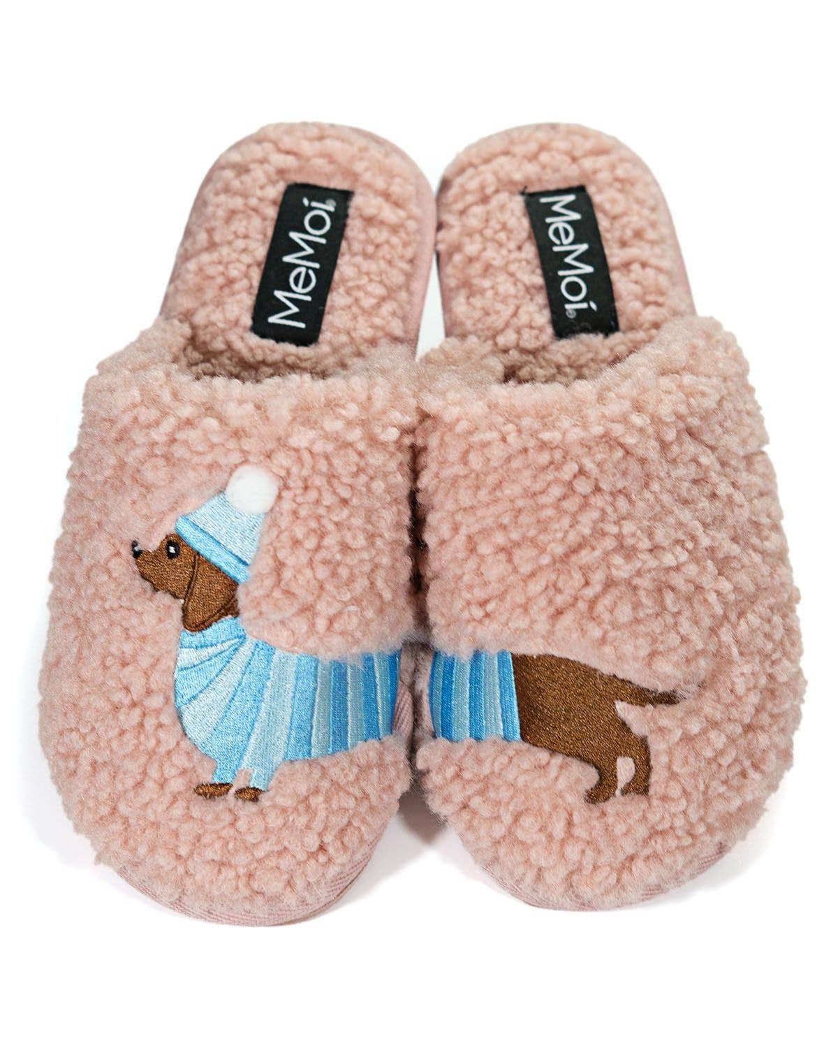 Plush Dachshund Mule Slippers