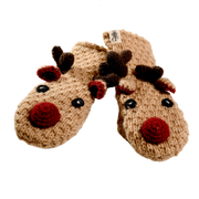 Crochet Reindeer Mittens