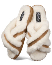 The Serina Plush Slide Slipper