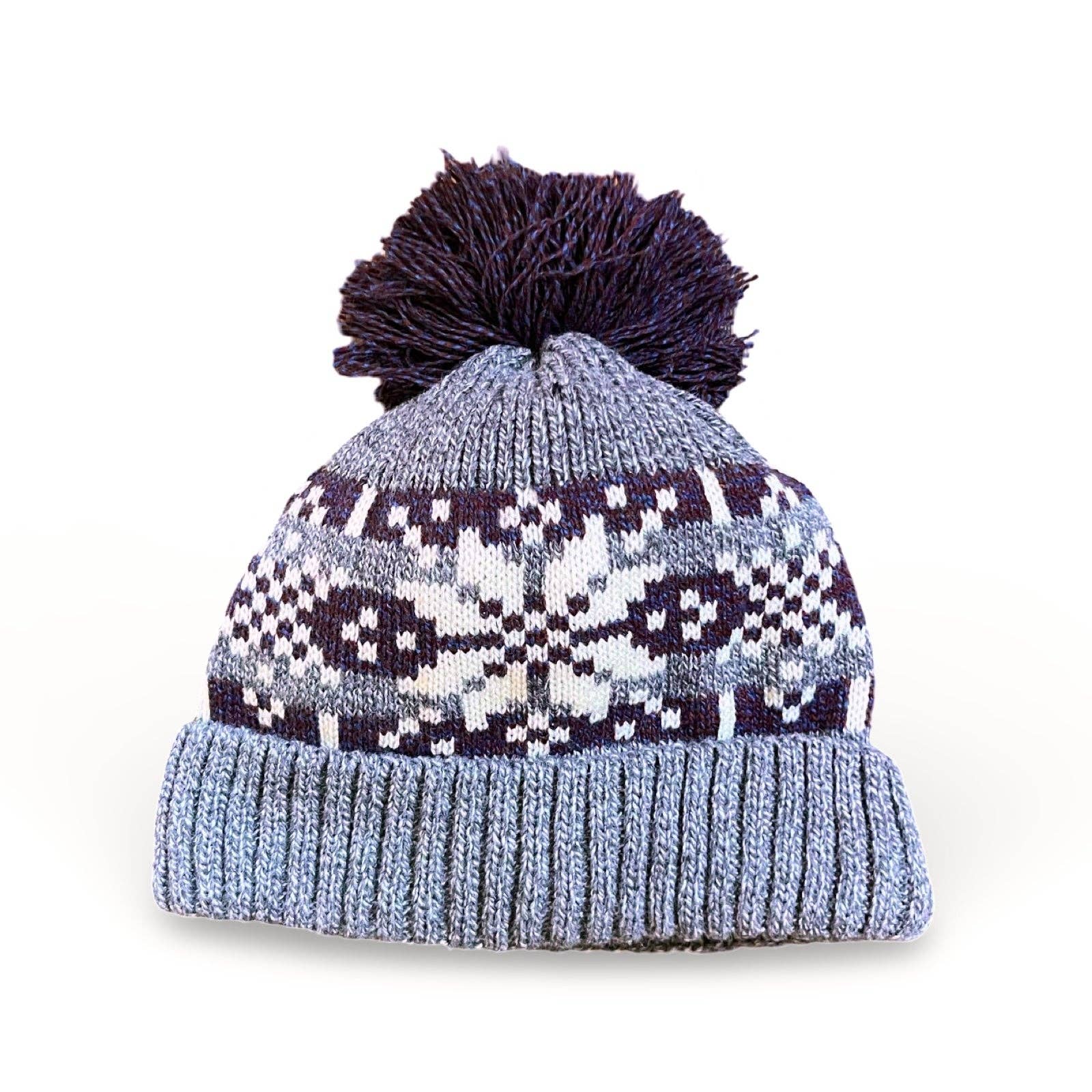 Nordic Wools Asenka Wool Beanie with Pom / Russian Violet