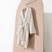 Pompom Bathrobe Handloom Turkish Cotton Resort Heavy Luxury