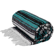 West Path Mexican Falsa Blanket / Sea Green