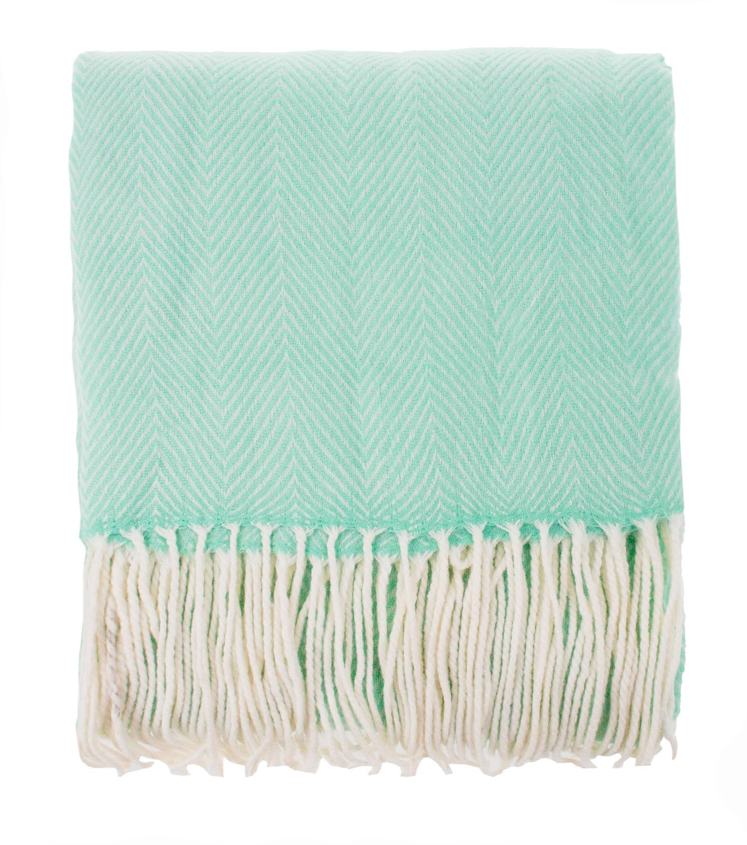 Fennco Styles Chevron Pattern with Tassel Trim Throw Blanket