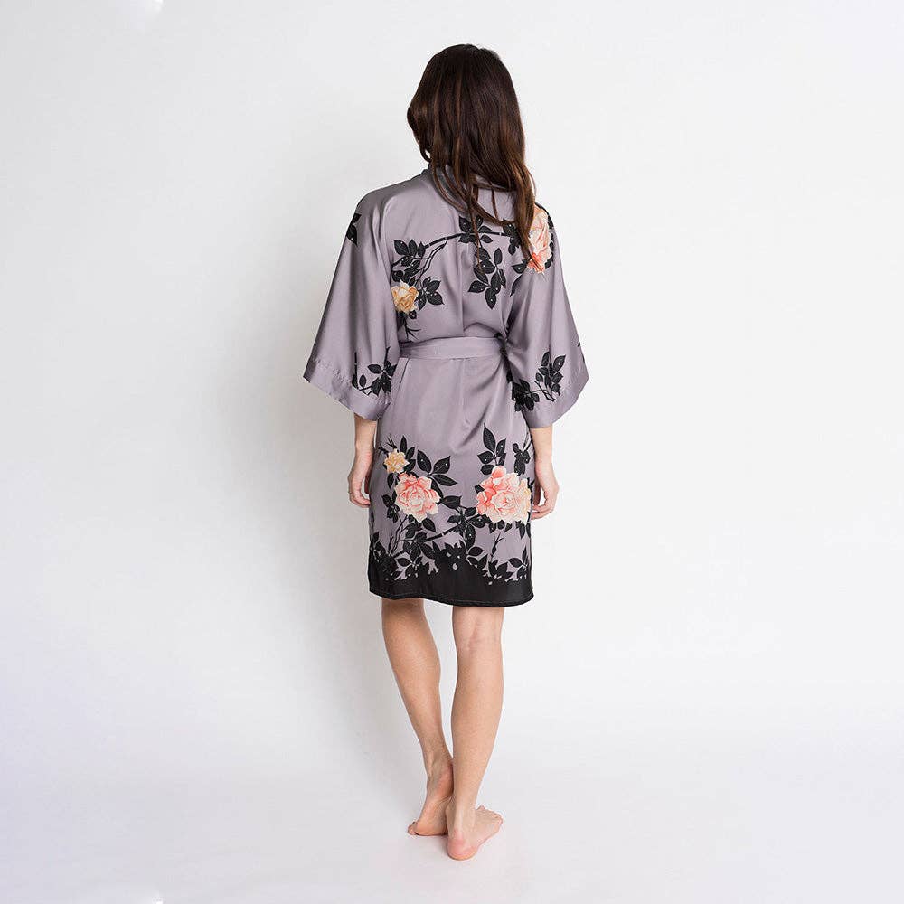 Blush Rose Short Kimono Robe