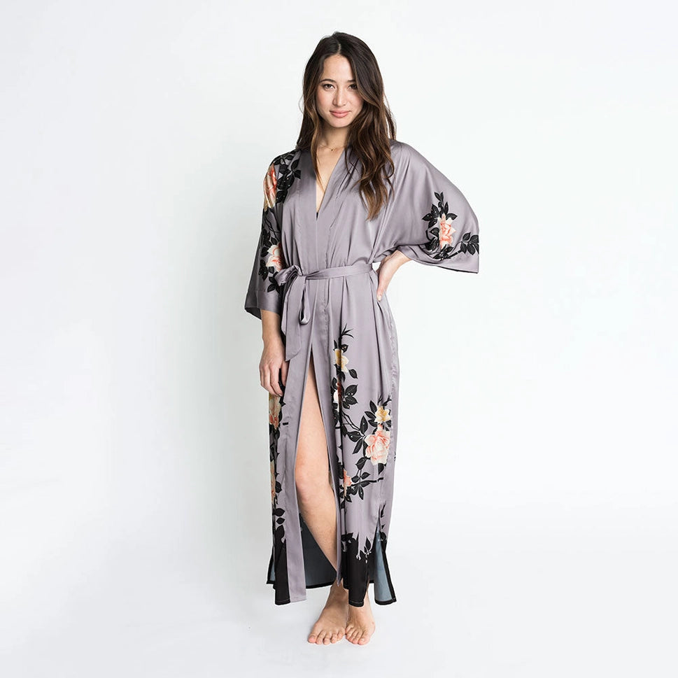KIM+ONO Blush Rose Long Kimono Robe