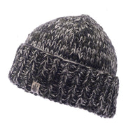 Marbled rib fold beanie