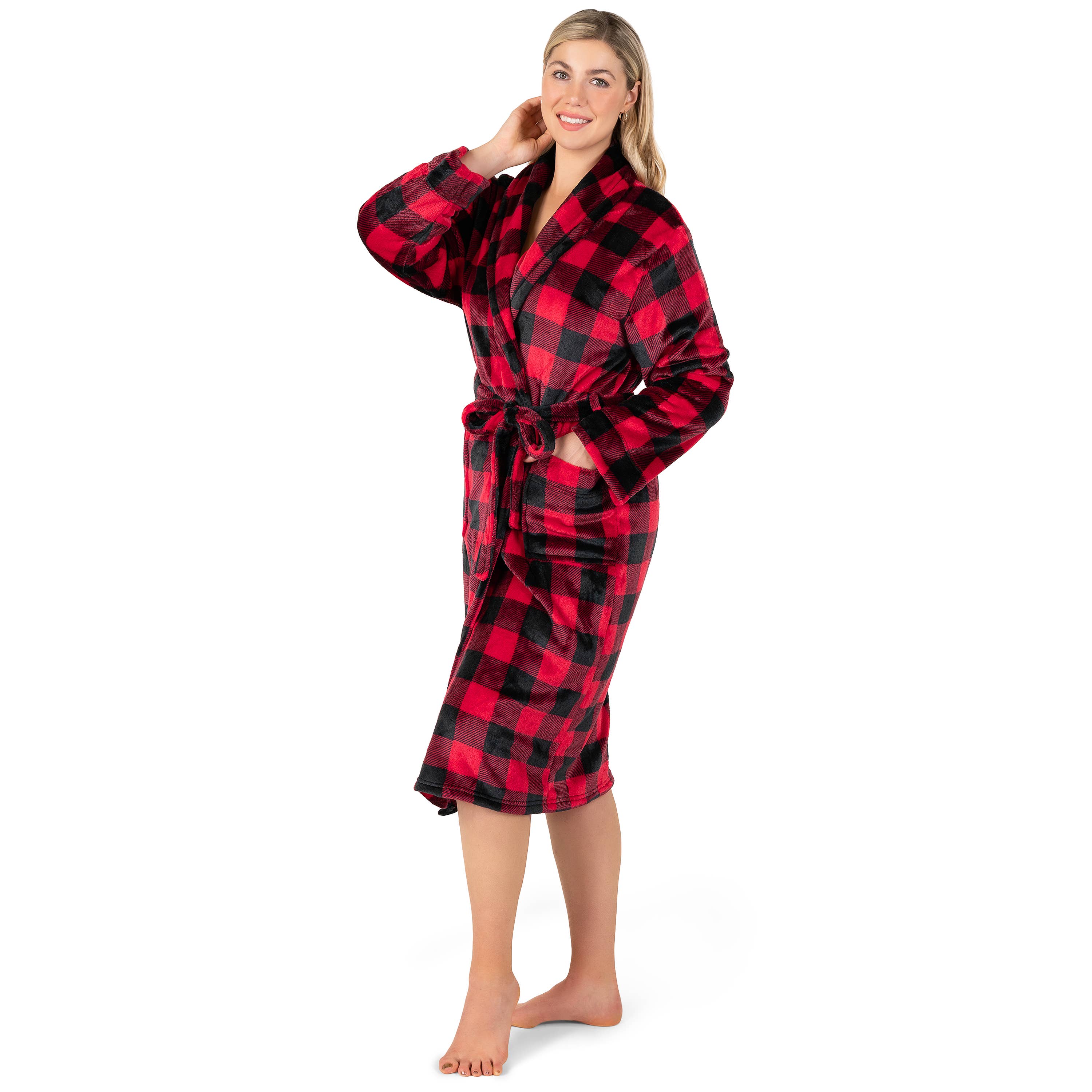 Women's Checkered Robe