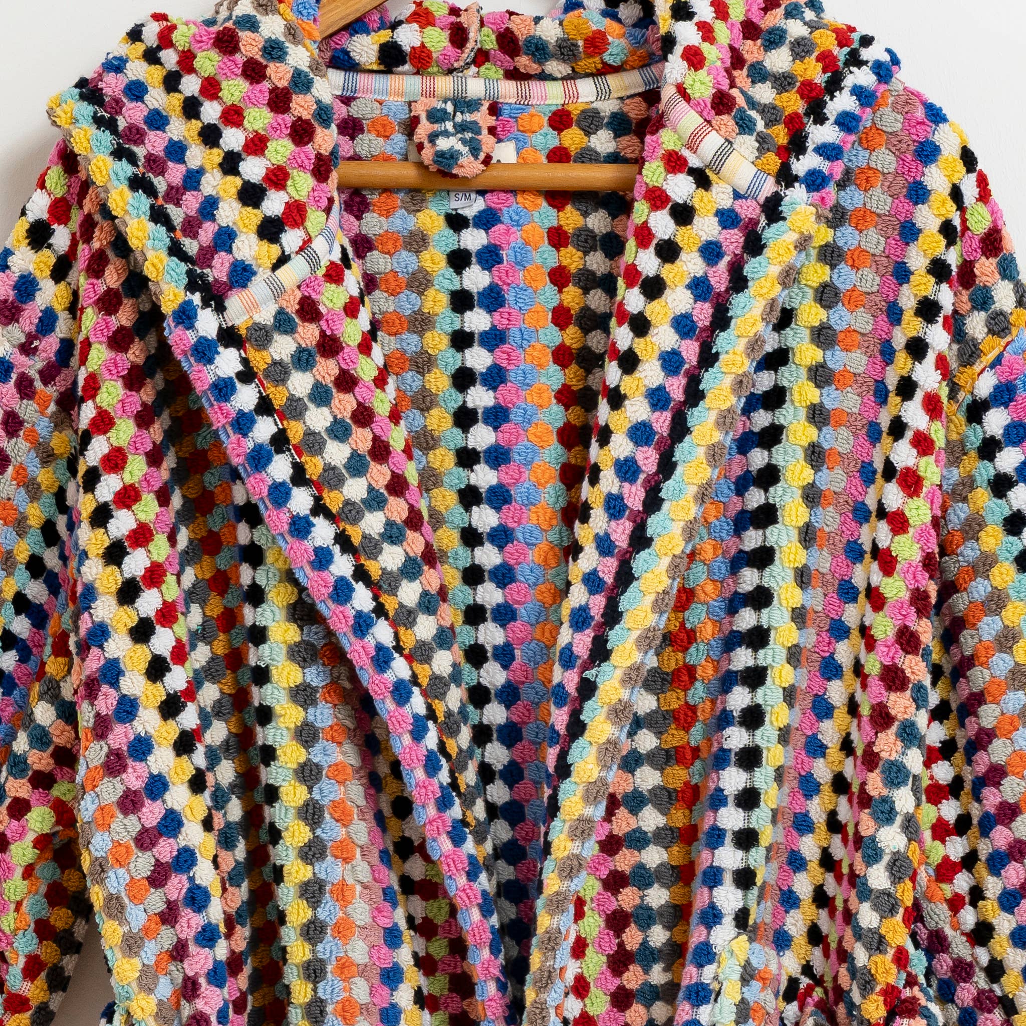 Pom Pom Bathrobe Handloom Turkish Cotton Resort Heavy Luxury