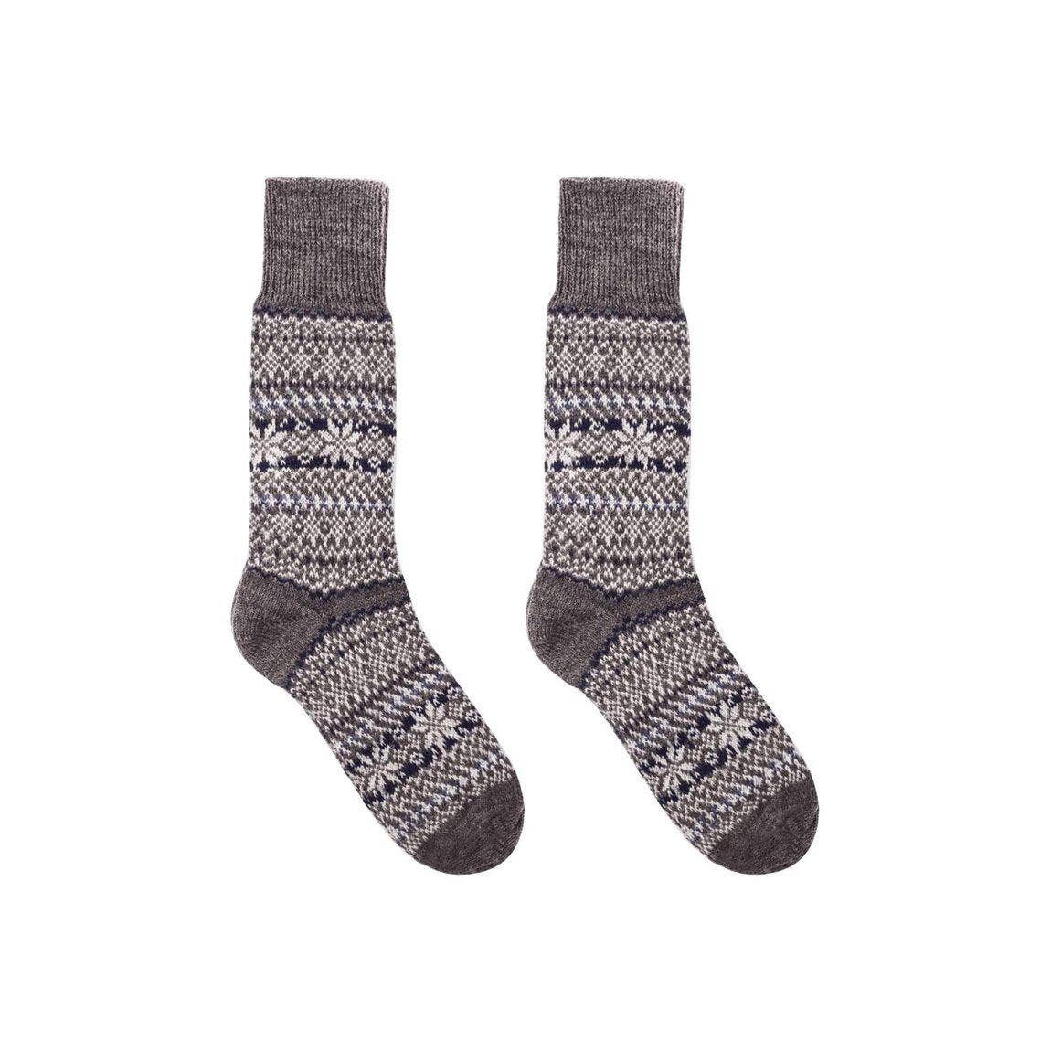 Nordic Wools Sigrid Merino Wool Blend Unisex Socks / Gray Mix