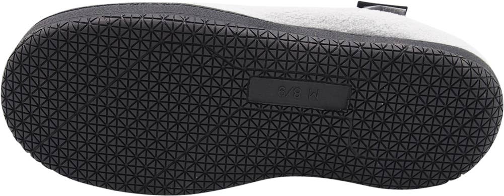 Norty Men's Microfiber Memory Foam Clog Slippers / Gray & Plaid