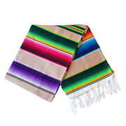 West Path Mexican Serape Blanket / Desert Rainbow